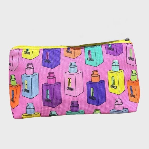 Clinique Makeup Cosmetic Bag Travel Pouch Lined 3for20 - Picture 2 of 10